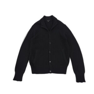 THEORY 100% Wool Markell Aquila Chunky Cardigan Old Money Quiet Luxury Preppy